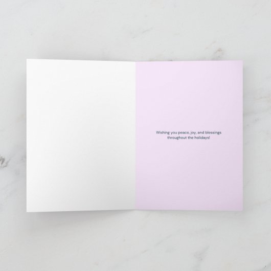 Gezegend en zeer geliefd | Zwarte kerst Feestdagen Kaart (Binnen)