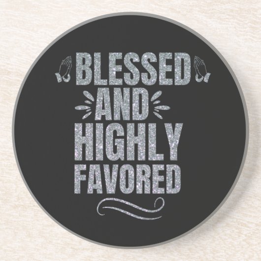 Gezegend en zeer gunstig Onderzetter voor Sandstee (Voorkant)