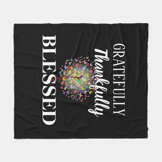 Gezegend Fleece Deken (Voorkant (Horizontaal))