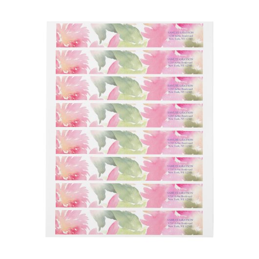 Gezegend foliage Wraparound adreslabel (Vel)