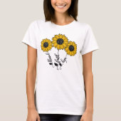 Gezegend geloof Hope Zonnebloemen T-shirt (Voorkant)