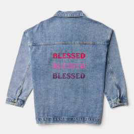 Gezegend, gezegend, gezegend denim jacket