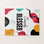 Gezegend Gezegende Abstracte Vormen Jigsaw Puzzel (Horizontaal)