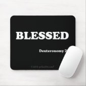 Gezegend gotGod316.com Schrift Muismat (Met muis)