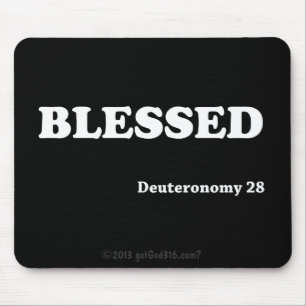 Gezegend gotGod316.com Schrift Muismat