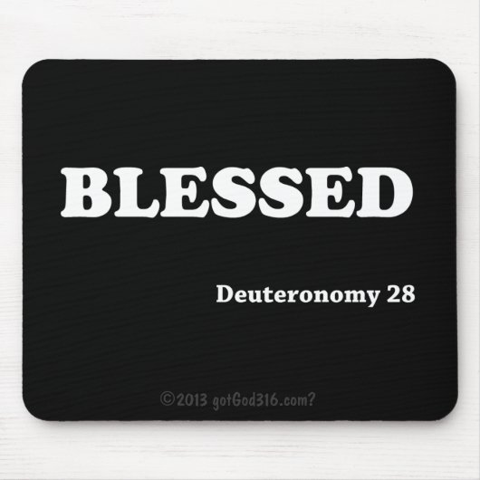 Gezegend gotGod316.com Schrift Muismat (Voorkant)