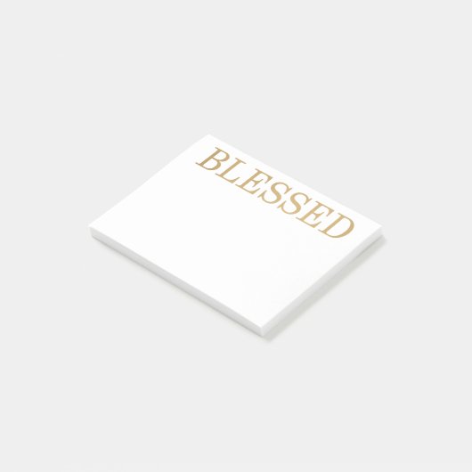 Gezegend goud post-it® notes (Schuin)