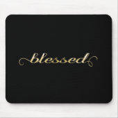 Gezegend, gouden olievlek Inspirerend Grateful Muismat (Voorkant)