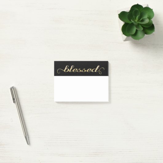 Gezegend, gouden olievlek Inspirerend Grateful Post-it® Notes (Kantoor)