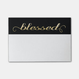 Gezegend, gouden olievlek Inspirerend Grateful Post-it® Notes