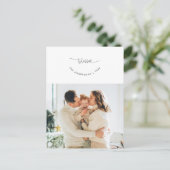 Gezegend, Groet, Familiefoto, Glimlachend Script Briefkaart (Staand voorkant)