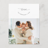 Gezegend, Groet, Familiefoto, Glimlachend Script Briefkaart (Voorkant)