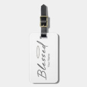 Gezegend Halo religieus ontwerp voor Christelijk g Bagagelabel (Voorkant verticaal)