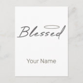 Gezegend Halo religieus ontwerp voor Christelijk g Feestdagenkaart (Voorkant)
