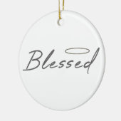 Gezegend Halo religieus ontwerp voor Christelijk g Keramisch Ornament (Links)