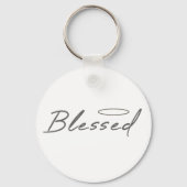 Gezegend Halo religieus ontwerp voor Christelijk g Sleutelhanger (Voorkant)