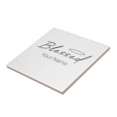 Gezegend Halo religieus ontwerp voor Christelijk g Tegeltje (Zijkant)