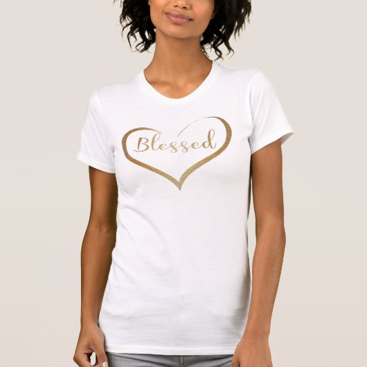 Gezegend hart t-shirt (Voorkant)