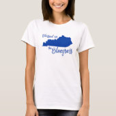 Gezegend in de blauwvintonijn t-shirt (Voorkant)