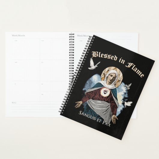 Gezegend in de vlam - Gotisch ontwerp Planner (Display)