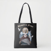 Gezegend in de vlam - Gotisch ontwerp Tote Bag (Voorkant)