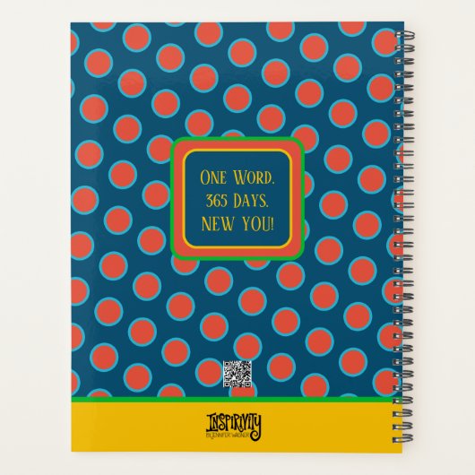 Gezegend inspirerend  bloemig gepersonaliseerd ple planner (Achterkant)