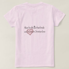 ‘Gezegend is de band die bindt’ Christelijke quote T-shirt