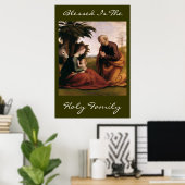 gezegend is de heilige familie poster (Thuiskantoor)