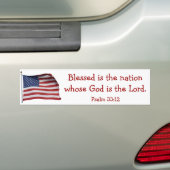 Gezegend is de natie Bumpersticker2 Bumpersticker (Op auto)