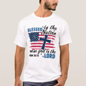 Gezegend is de Natie Heer T-shirt (Voorkant)