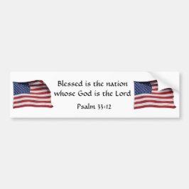 Gezegend is de Nation Bumpersticker