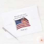 Gezegend is de Nation Round Sticker (Envelop)