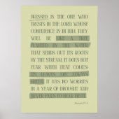 Gezegend is degene die de Heer vertrouwt Poster (Voorkant)