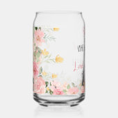 Gezegend is haar roze bijbelvers blikvorm glas (Voorkant)