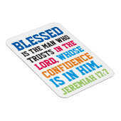 Gezegend is het man bijbelse Jeremiah 17:7 Magneet (Rechterzijde)