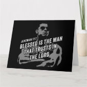 Gezegend is het Man dat de Heer Jeremia vertrouwt Bedankkaart (Voorkant)