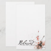 Gezegend is hij briefpapier (Voorkant / Achterkant)