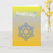 Gezegend is vanavond kaart (Gele Bloem)