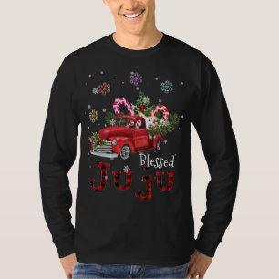Gezegend Juju Kerstmis Rode Vrachtwagen Gift Voor T-shirt