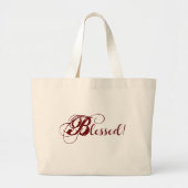 Gezegend! Jumbo Tas (rood) (Voorkant)