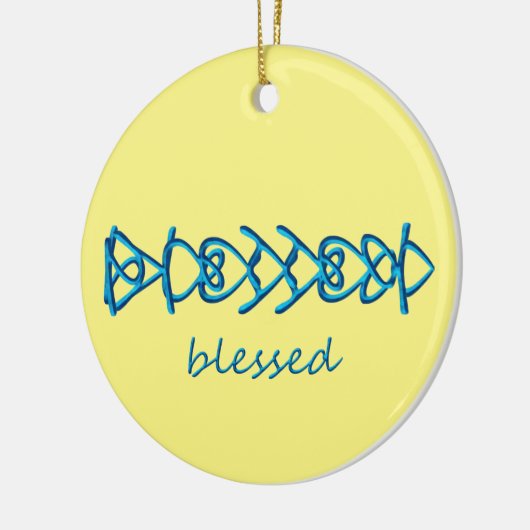 gezegend keramisch ornament (Links)