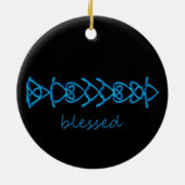 gezegend keramisch ornament (Achterkant)