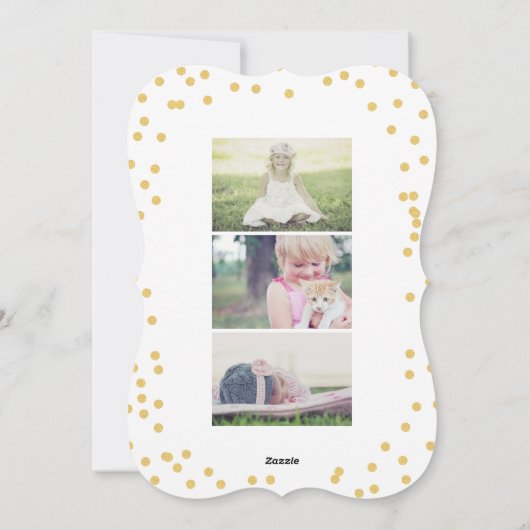 Gezegend Kerstfeest Afbeelding Moderne Vakantiefot Feestdagenkaart (Achterkant)