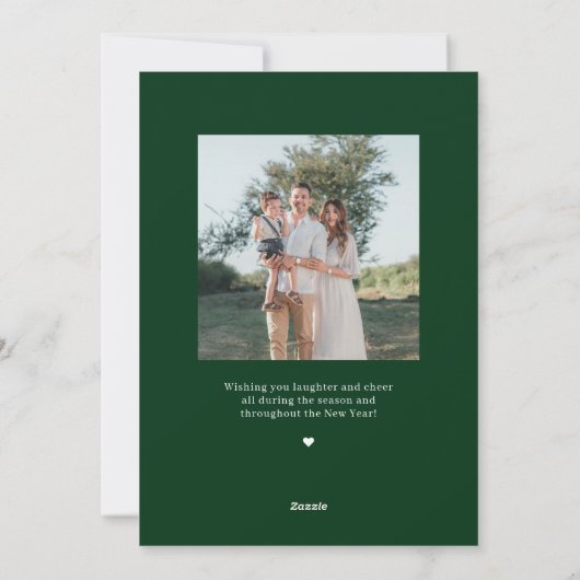 Gezegend Kerstmis Religieuze Vakantie Fotokaart Feestdagenkaart (Achterkant)