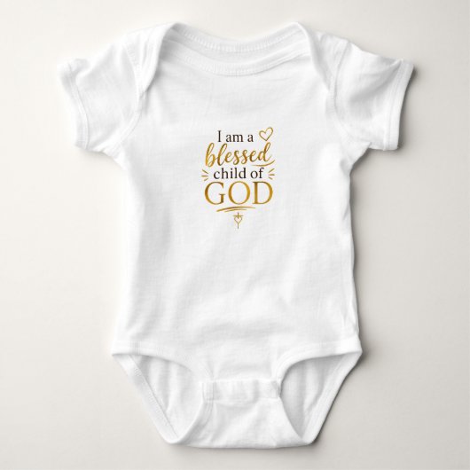 Gezegend Kind Gods Romper (Voorkant)
