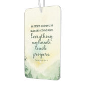 Gezegend komen en gaan, groene Waterverf Luchtverfrisser (Links)