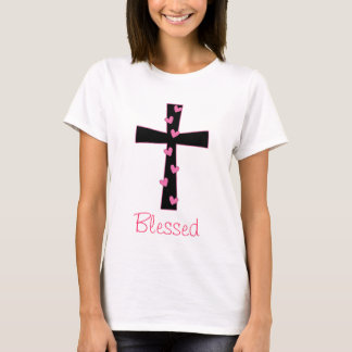 Gezegend kruis t-shirt