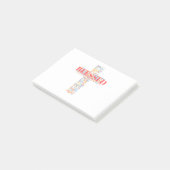 Gezegend kruiswoordArt Post-it® Notes (Schuin)