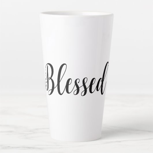 Gezegend Latte Mok (Voorkant)