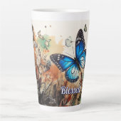 "Gezegend" Latte Mok (Voorkant)